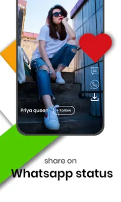 Short Video App MV Lamour Master StatusVideo India android App screenshot 1